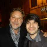 Altra star di Hollywood: il "gladiatore" Russell Crowe
